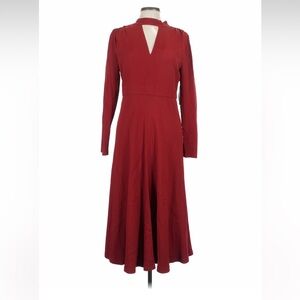 NWT Lewit Deep Red Long Sleeve Dress